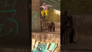 Impressing Daewon Song with a Fs Tailslide Fs Bigspin out at FDR in Session (Skate Sim) 🤯 #shorts