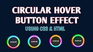 Circular Hover Button Effect | CSS + HTML | CODEBUG🐞
