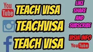 TEACH VISA | visa information in Urdu and Hindi ---  Hassan