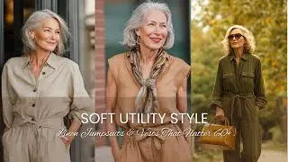 Ageless Fall Fashion 🌟 Linen Jumpsuits & Vests That Flatter 60+ 👜