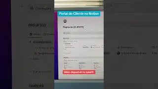 Portal do Cliente no Notion ✨ #notion #notionapp #dicadenotion #organizacaodigital #notiontemplate
