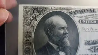 1882 $5 National Brown Back - 2nd Charter Period