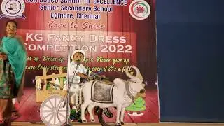Bullock#Fancy dress competition#LKG#Creative #Speech#Born to Shine#theme#Mode of transportation