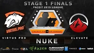 VirtusPro vs eLevate - Map 1 - Nuke (FACEIT 2015 League Stage 1 Finals)