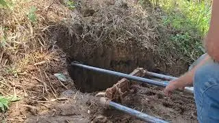 iniciando po&ccedil;o horizontal em arapua