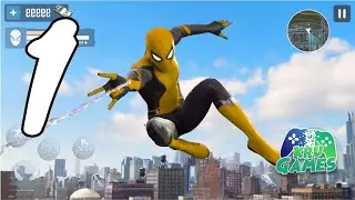Amazing Spider Stickman Hero: Ninja Rope Hero 3D Gameplay Walkthrough #1 (Android, IOS)