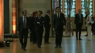 French president Emmanuel Macron visits Vermeer exhibition in Amsterdam | AFP