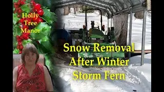 Snow Removal After Winter Storm Fern