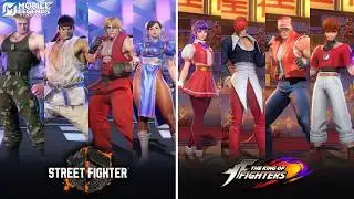 4 The King of Fighters VS 4 Street Fighter : Skin Effect Comparison l Mobile Legends 