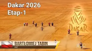 Dakar 2026 1-Etap Bartłomiej Tabin #47  Yanbu-Yanbu 524km Total.