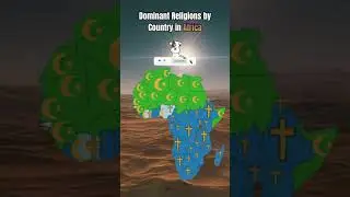 Dominant Religions by Country in Africa #didyouknow #viral #fypシ #religion #christianity  #islam