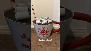 DIY giant hot cocoa mug Christmas decor! #christmascrafts #christmasdecor #christmas