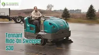 Bersih Sekali Jalan! Tennant Ride-on Sweeper S30 untuk Gudang & Pabrik