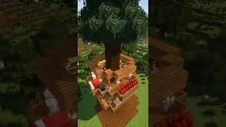 Minecraft Easy Survival Treehouse🏠 #minecraft
