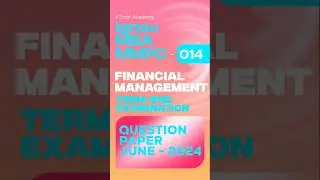 IGNOU : MBA:MMPC-014 : JUNE 2024 ,Term-End Examination QUESTION PAPER