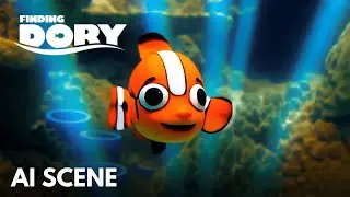 FINDING DORY Sleep Swimming Reimagined by AI in LEGO