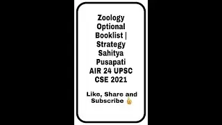 Sahitya Pusapati, AIR 24, UPSC CSE 2021(ZOOLOGY OPTIONAL) | How important are PYQs?