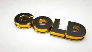 Black Gold Intro - Cinema 4D Tutorial (Beginning Tutorial)