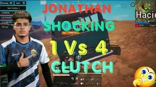 Jonathan Shocking 1 VS 4 | GE Vs GodLike Girls #bgmi #jonathan #bgmilive #pubgmobile