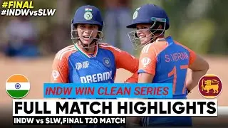 INDW VS SLW FULL MACH HIGHLIGHTS INDIA CLEAN SERIES WIN 2025 #cricket #harmanpreet Kaur#virat Kohli