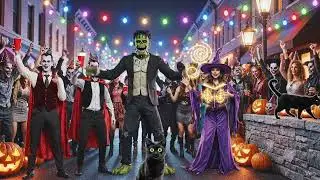 Digital Ghost 👻 (6-Minute Dark Synthwave Mix) | Cyberpunk Halloween Party Music