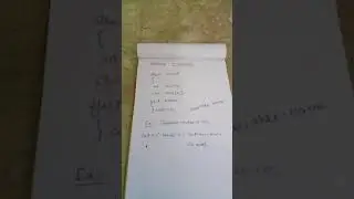 Processing of structure with example