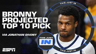 Bronny projected as a Top 10 pick?! 👀 Jalen Rose reacts | This Just In