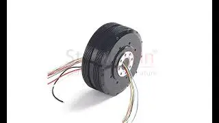 PM120 BLDC Motor with Slip Ring and Encoder for Robot Arm Joint Hub Wheel Motor