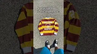 if only if Kanye West had his own striped polo  #kanyewest #thecollegedropout  Maroon and Yellow