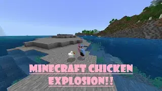 Minecraft chicken EXPLOSION!! #shorts #minecraft