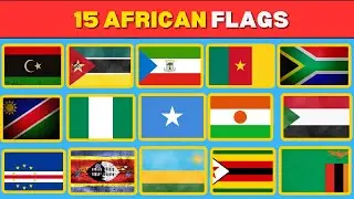 Guess The African Flags 15 Countries. Do you know flags by their capitals? Part 3