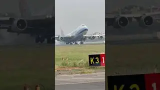Must Watch😳| Boeing-747 Landing | China Airlines Cargo | #shorts #trending #viralshorts #aviation