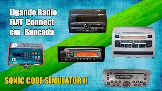 Sonic Code Simulator II - Ligação Radio Fiat Connect em Bancada.