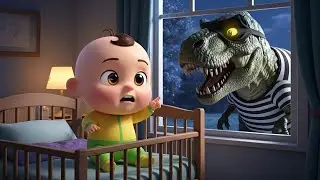 Animals in My Room! 🦖🐱 Bedtime Song for Kids | Don’t Be Scared Baby | Baby KK Songs
