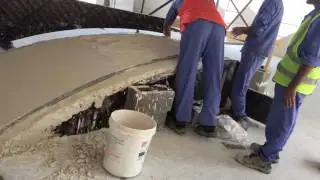 How to make curved ceiling Doom with gypsum powder part 1