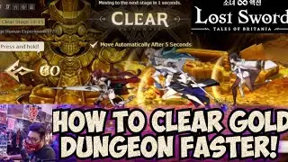 GOLD DUNGEON HACK! HOW TO CLEAR GOLD DUNGEON FASTER! - LOST SWORD