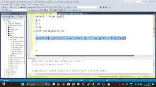 SQL Query to find consecutive numbers. Session 10