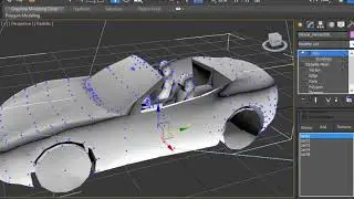 test 4 wheel ran ferrari model + animation  load 3ds max