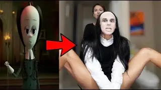 turning into Wednesday Addams (animated version [kinda lol😆])