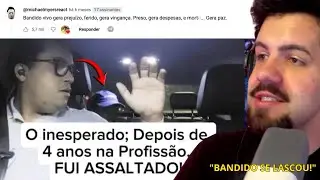 App driver records robbery in S&atilde;o Paulo.