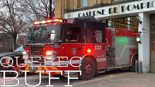 Montreal Fire Department (SIM) Fire Units Returning to their stations & Not responding & Driving.