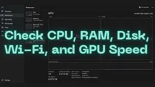 How to Check CPU, RAM, Disk, WiFi & GPU Speed on Laptop | Windows 10/11#technology #fyp 