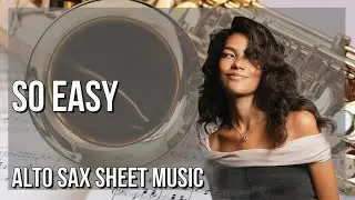 Alto Sax Sheet Music: How to play So Easy (To Fall in Love) by Olivia Dean
