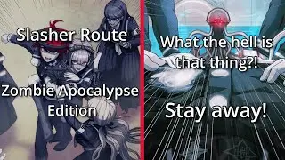 Slasher Route: Zombie Apocalypse Edition Full Gameplay | The Hundred Line: Last Defense Academy