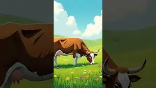 Happy cow dancing Moo-Moo-Moo #kidssongsforkids