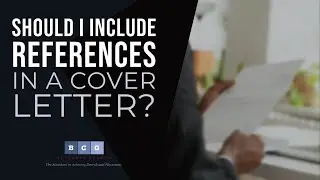 Should I include references in a cover letter?