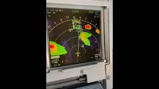 Thunderstorm Picture on a weather Radar Airbus 320