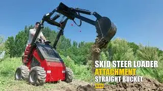 MMS Backhoe Attachment for Mini Skid Steer#backhoe #skidsteerattachments #miniskidsteer
