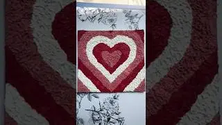 Easy Heart Shaped Texture Art ❤️ | Tissue Paper Art #shorts  #texturedart #trending  #diycraft