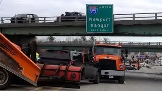 2 MaineDOT workers killed, another injured in chain-reaction crash on I-95 in Waterville